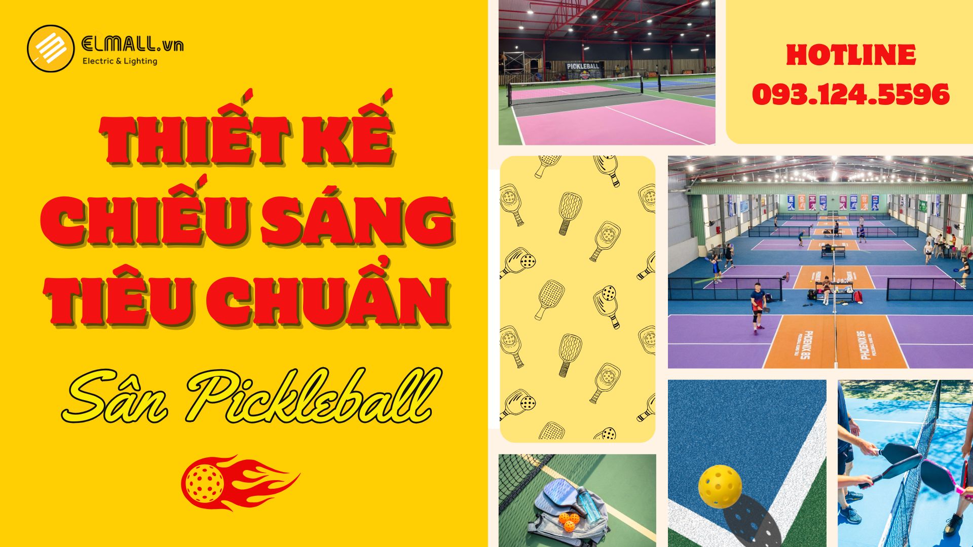 Thiết kế chiếu sáng sân pickleball, Đèn sân pickleball