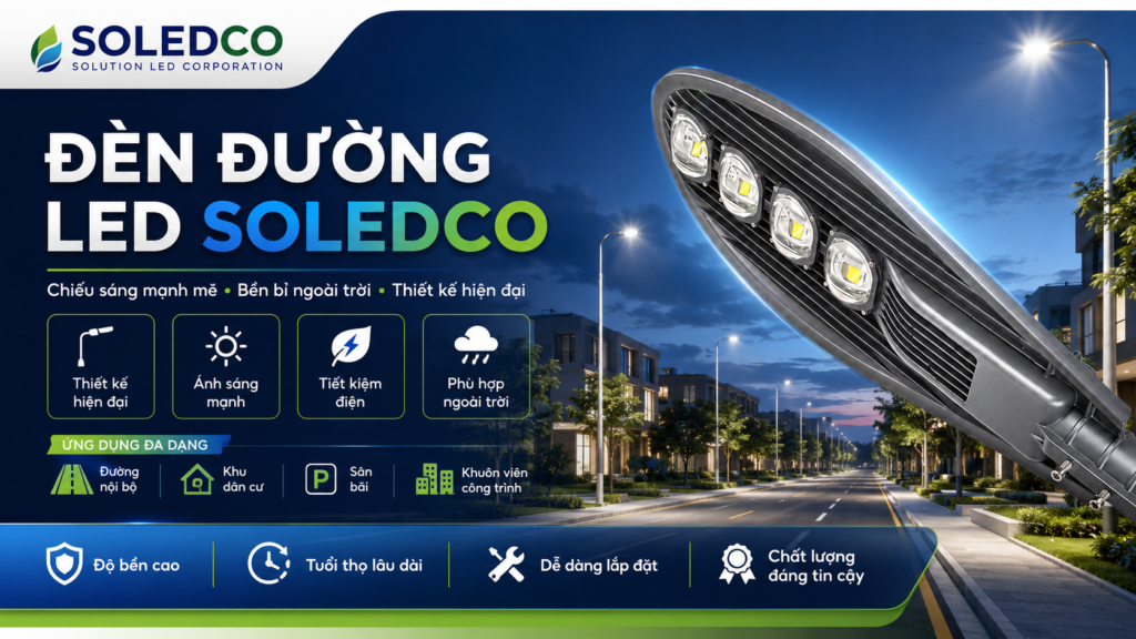 Đèn Đường LED 200W SOLEDCO SL-DLS01-200 2 banner đèn đường led 200w soledco