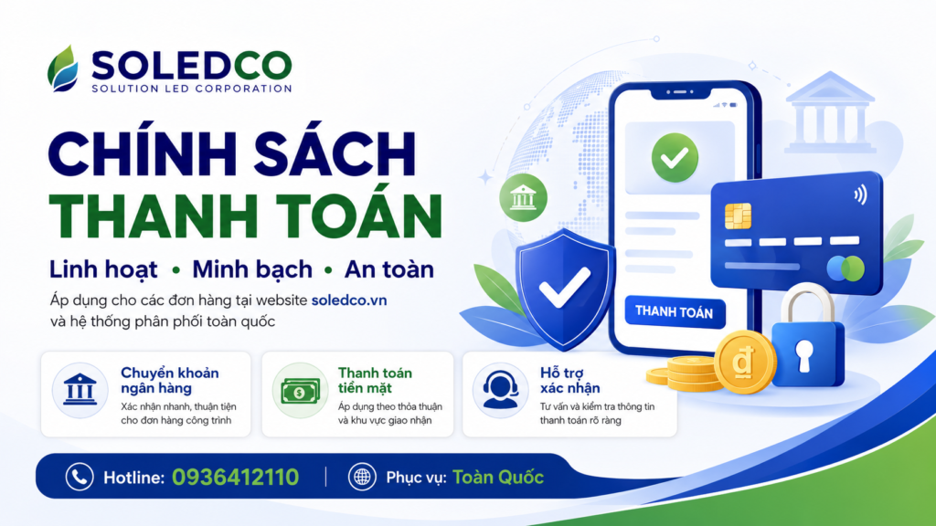 Hướng dẫn thanh toán 1 Banner hướng dẫn thanh toán SOLEDCO