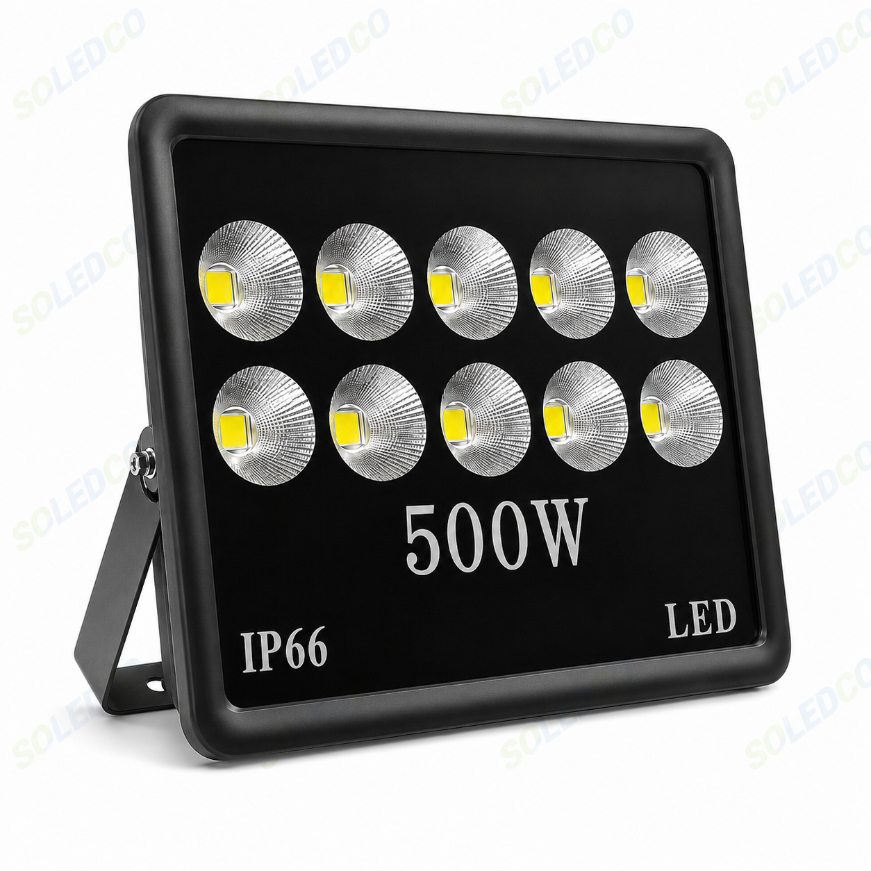Đèn LED Pha Chén Vuông 500W SOLEDCO IP66 SL-DPL02-500 1 đèn led pha chén vuông 500w